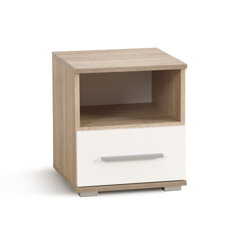 SZAFKA NOCNA LIMA SN1 Halmar Z SZUFLADĄ DĄB SONOMA / BIAŁA PŁYTA LAMINOWANA OBRZEŻA ABS SZAFKA NOCNA LIMA SN1 Halmar Z SZUFLADĄ DĄB SONOMA / BIAŁA PŁYTA LAMINOWANA OBRZEŻA ABS