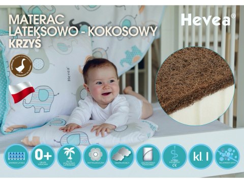 Materac lateksowo-kokosowy Hevea Krzyś 120x60 (Medica) Materac lateksowo-kokosowy Hevea Krzyś 120x60 (Medica)
