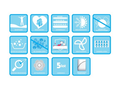 Materac lateksowy Hevea Junior 200x120 (Medica)