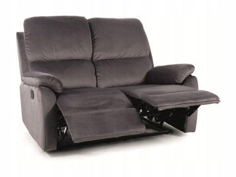 SOFA ROZKŁADANA KANAPA DWUOSOBOWA SPENCER 2 SIGNAL TAPICERKA TKANINA VELVET SZARY BLUVEL 14 DO SALONU POKOJU SOFA ROZKŁADANA KANAPA DWUOSOBOWA SPENCER 2 SIGNAL TAPICERKA TKANINA VELVET SZARY BLUVEL 14 DO SALONU POKOJU