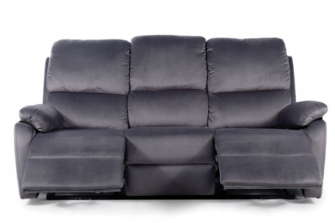 SOFA ROZKŁADANA KANAPA TRZYOSOBOWA SPENCER 3 SIGNAL TAPICERKA VELVET SZARY BLUVEL 14 DO SALONU POKOJU SOFA ROZKŁADANA KANAPA TRZYOSOBOWA SPENCER 3 SIGNAL TAPICERKA VELVET SZARY BLUVEL 14 DO SALONU POKOJU