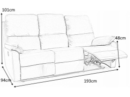 SOFA ROZKŁADANA KANAPA TRZYOSOBOWA SPENCER 3 SIGNAL TAPICERKA VELVET SZARY BLUVEL 14 DO SALONU POKOJU