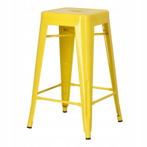 HOKER STOŁEK BAROWY Paris 66 cm D2.DESIGN ŻÓŁTY inspirowany Tolix METALOWY Z PODPÓRKĄ NA NOGI można sztaplować DO KUCHNI BARU HOKER STOŁEK BAROWY Paris 66 cm D2.DESIGN ŻÓŁTY inspirowany Tolix METALOWY Z PODPÓRKĄ NA NOGI można sztaplować DO KUCHNI BARU