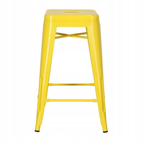 HOKER STOŁEK BAROWY Paris 66 cm D2.DESIGN ŻÓŁTY inspirowany Tolix METALOWY Z PODPÓRKĄ NA NOGI można sztaplować DO KUCHNI BARU HOKER STOŁEK BAROWY Paris 66 cm D2.DESIGN ŻÓŁTY inspirowany Tolix METALOWY Z PODPÓRKĄ NA NOGI można sztaplować DO KUCHNI BARU