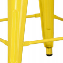 HOKER STOŁEK BAROWY Paris 66 cm D2.DESIGN ŻÓŁTY inspirowany Tolix METALOWY Z PODPÓRKĄ NA NOGI można sztaplować DO KUCHNI BARU HOKER STOŁEK BAROWY Paris 66 cm D2.DESIGN ŻÓŁTY inspirowany Tolix METALOWY Z PODPÓRKĄ NA NOGI można sztaplować DO KUCHNI BARU