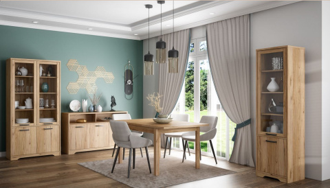 Forte JOADAKIS TBLT7081-D89 Stół rozkładany 120-160x80 cm Dąb Catania Forte JOADAKIS TBLT7081-D89 Stół rozkładany 120-160x80 cm Dąb Catania