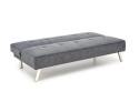 Halmar sofa CARLO rozkładana popiel-tkanina, chrom