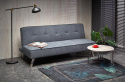 Halmar sofa CARLO rozkładana popiel-tkanina, chrom