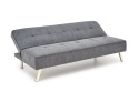 Halmar sofa CARLO rozkładana popiel-tkanina, chrom