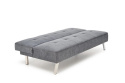 Halmar sofa CARLO rozkładana popiel-tkanina, chrom