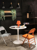 STÓŁ OKRĄGŁY TULIP FI 90 MODESTO BIAŁY BLAT - MDF PODSTAWA METALOWA DO DOMU I DO LOKALU STÓŁ OKRĄGŁY TULIP FI 90 MODESTO BIAŁY BLAT - MDF PODSTAWA METALOWA DO DOMU I DO LOKALU