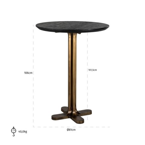 Richmond Interiors RICHMOND stolik barowy REVELIN 80 Richmond Interiors RICHMOND stolik barowy REVELIN 80