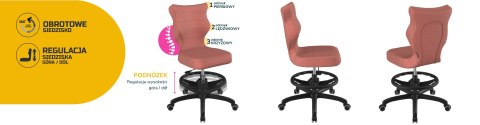 Entelo Krzesło młodzieżowe Petit czarny Monolith 08 rozmiar 5 WK+P Entelo Krzesło młodzieżowe Petit czarny Monolith 08 rozmiar 5 WK+P