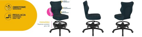 Entelo Krzesło młodzieżowe Petit czarny Monolith 24 rozmiar 5 WK+P Entelo Krzesło młodzieżowe Petit czarny Monolith 24 rozmiar 5 WK+P