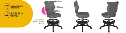 Entelo Krzesło młodzieżowe Petit czarny Monolith 33 rozmiar 6 WK+P Entelo Krzesło młodzieżowe Petit czarny Monolith 33 rozmiar 6 WK+P