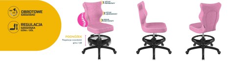 Entelo Krzesło młodzieżowe Petit czarny Visto 08 rozmiar 6 WK+P Entelo Krzesło młodzieżowe Petit czarny Visto 08 rozmiar 6 WK+P