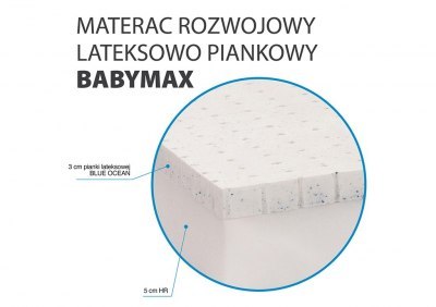 Materac z lateksem Hevea Happy Baby Max 130x70 (Happy 3D) Materac z lateksem Hevea Happy Baby Max 130x70 (Happy 3D)