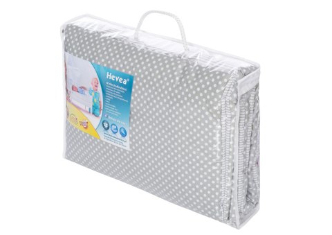Prześcieradło Hevea Milusie 200x120 (Kropeczki Szare) Prześcieradło Hevea Milusie 200x120 (Kropeczki Szare)