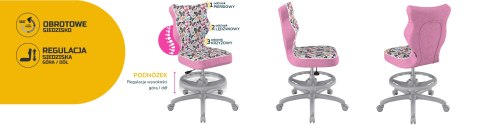 Entelo Krzesło młodzieżowe Petit szary Storia 31 rozmiar 6 WK+P Entelo Krzesło młodzieżowe Petit szary Storia 31 rozmiar 6 WK+P