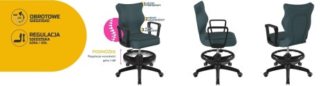 Entelo Krzesło młodzieżowe Norm czarny Monolith 06 rozmiar 5 WK+P Entelo Krzesło młodzieżowe Norm czarny Monolith 06 rozmiar 5 WK+P