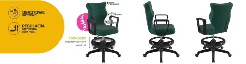 Entelo Krzesło młodzieżowe Norm czarny Velvet 05 rozmiar 5 WK+P Entelo Krzesło młodzieżowe Norm czarny Velvet 05 rozmiar 5 WK+P