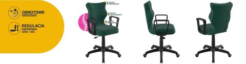 Entelo Krzesło młodzieżowe Norm czarny Velvet 05 rozmiar 5 Entelo Krzesło młodzieżowe Norm czarny Velvet 05 rozmiar 5