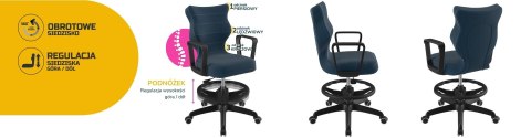 Entelo Krzesło młodzieżowe Norm czarny Velvet 24 rozmiar 5 WK+P Entelo Krzesło młodzieżowe Norm czarny Velvet 24 rozmiar 5 WK+P