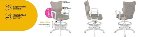 Entelo Krzesło młodzieżowe Norm biały Monolith 03 rozmiar 6 WK+P Entelo Krzesło młodzieżowe Norm biały Monolith 03 rozmiar 6 WK+P