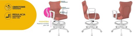 Entelo Krzesło młodzieżowe Norm biały Monolith 08 rozmiar 6 WK+P Entelo Krzesło młodzieżowe Norm biały Monolith 08 rozmiar 6 WK+P