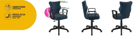 Entelo Krzesło młodzieżowe Norm czarny Velvet 24 rozmiar 6 Entelo Krzesło młodzieżowe Norm czarny Velvet 24 rozmiar 6