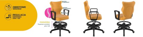 Entelo Krzesło młodzieżowe Norm czarny Velvet 35 rozmiar 6 WK+P Entelo Krzesło młodzieżowe Norm czarny Velvet 35 rozmiar 6 WK+P