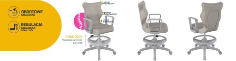 Entelo Krzesło młodzieżowe Norm szary Monolith 03 rozmiar 6 WK+P Entelo Krzesło młodzieżowe Norm szary Monolith 03 rozmiar 6 WK+P