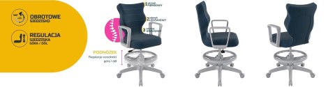 Entelo Krzesło młodzieżowe Norm szary Velvet 24 rozmiar 6 WK+P Entelo Krzesło młodzieżowe Norm szary Velvet 24 rozmiar 6 WK+P