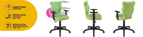 Entelo Krzesło młodzieżowe Duo Czarny Storia 29 rozmiar 6 Entelo Krzesło młodzieżowe Duo Czarny Storia 29 rozmiar 6