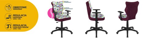 Entelo Krzesło młodzieżowe Duo Czarny Storia 32 rozmiar 6 Entelo Krzesło młodzieżowe Duo Czarny Storia 32 rozmiar 6