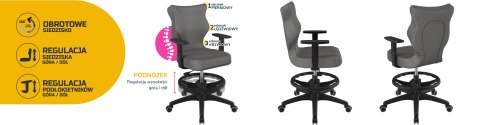 Entelo Krzesło młodzieżowe Duo czarny Monolith 33 rozmiar 5 WK+P Entelo Krzesło młodzieżowe Duo czarny Monolith 33 rozmiar 5 WK+P