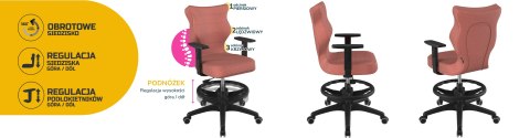 Entelo Krzesło młodzieżowe Duo czarny Monolith 08 rozmiar 6 WK+P Entelo Krzesło młodzieżowe Duo czarny Monolith 08 rozmiar 6 WK+P