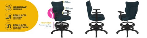 Entelo Krzesło młodzieżowe Duo czarny Monolith 24 rozmiar 6 WK+P Entelo Krzesło młodzieżowe Duo czarny Monolith 24 rozmiar 6 WK+P