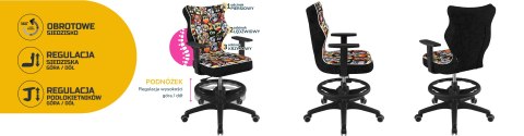 Entelo Krzesło młodzieżowe Duo czarny Storia 28 rozmiar 6 WK+P Entelo Krzesło młodzieżowe Duo czarny Storia 28 rozmiar 6 WK+P