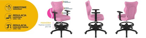Entelo Krzesło młodzieżowe Duo czarny Visto 08 rozmiar 6 WK+P Entelo Krzesło młodzieżowe Duo czarny Visto 08 rozmiar 6 WK+P