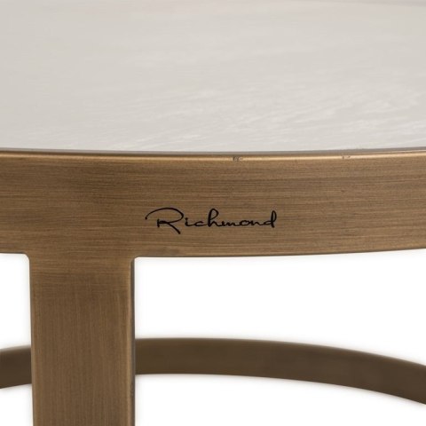 Richmond Interiors RICHMOND zestaw stolików WHITEBONE BRASS Richmond Interiors RICHMOND zestaw stolików WHITEBONE BRASS