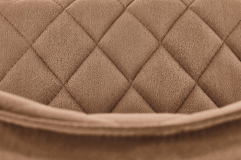 Halmar K450 krzesło beżowe pikowane tkanina velvet / stal malowana proszkowo Halmar K450 krzesło beżowe pikowane tkanina velvet / stal malowana proszkowo