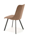 Halmar K450 krzesło beżowe pikowane tkanina velvet / stal malowana proszkowo Halmar K450 krzesło beżowe pikowane tkanina velvet / stal malowana proszkowo