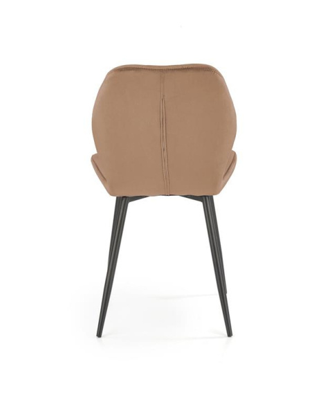 Halmar K453 krzesło beżowe materiał: tkanina velvet / stal malowana proszkowo Halmar K453 krzesło beżowe materiał: tkanina velvet / stal malowana proszkowo