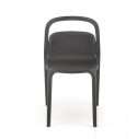Halmar K490 krzesło plastik czarny, można sztaplować