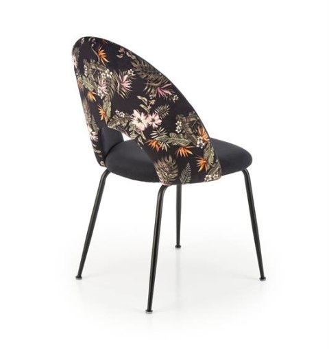 Halmar K505 krzesło wielobarwny, materiał: tkanina - velvet / stal malowana proszkowo Halmar K505 krzesło wielobarwny, materiał: tkanina - velvet / stal malowana proszkowo