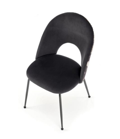 Halmar K505 krzesło wielobarwny, materiał: tkanina - velvet / stal malowana proszkowo Halmar K505 krzesło wielobarwny, materiał: tkanina - velvet / stal malowana proszkowo