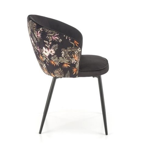 Halmar K506 krzesło wielobarwny materiał: tkanina - velvet / stal malowana proszkowo Halmar K506 krzesło wielobarwny materiał: tkanina - velvet / stal malowana proszkowo