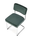 Halmar K510 krzesło ciemny zielony, materiał: tkanina - velvet / stal chromowana Halmar K510 krzesło ciemny zielony, materiał: tkanina - velvet / stal chromowana