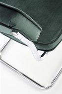 Halmar K510 krzesło ciemny zielony, materiał: tkanina - velvet / stal chromowana Halmar K510 krzesło ciemny zielony, materiał: tkanina - velvet / stal chromowana